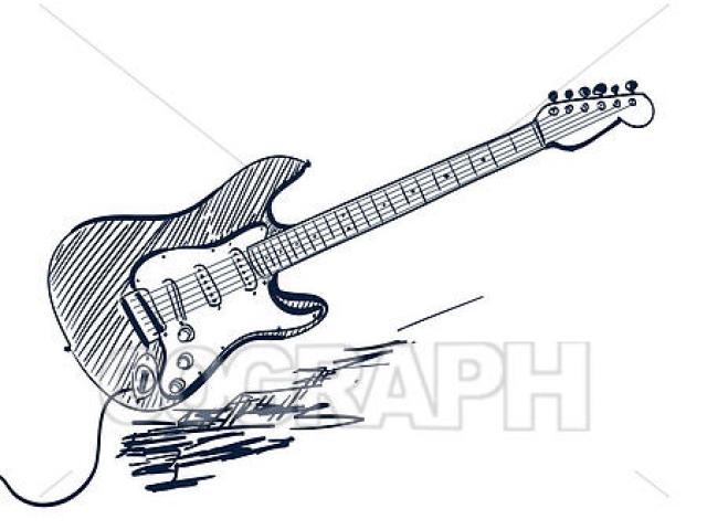 Les Paul Guitar Drawing | Free download on ClipArtMag