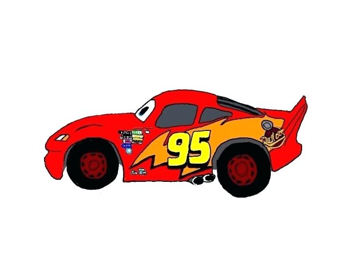 Lightning Mcqueen Outline Side