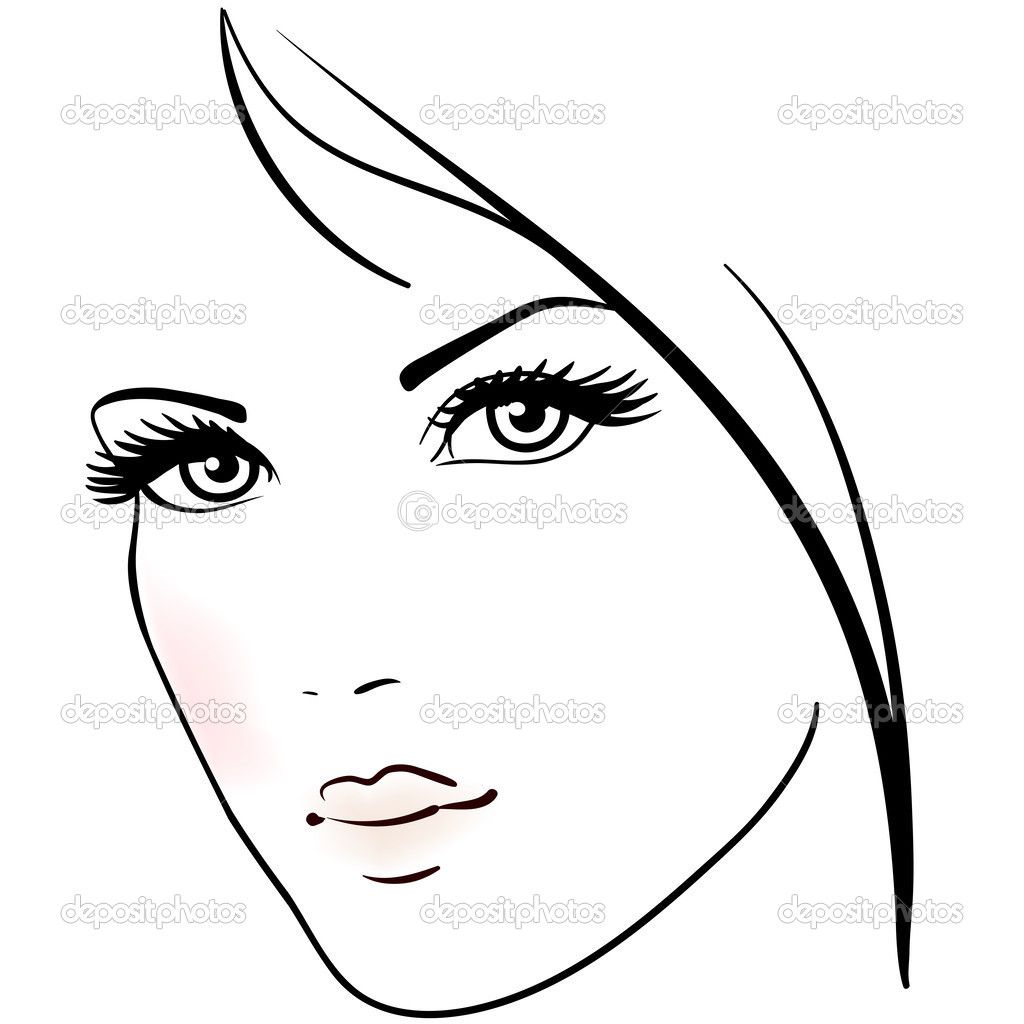 Continuous Line Drawing Face Free download on ClipArtMag