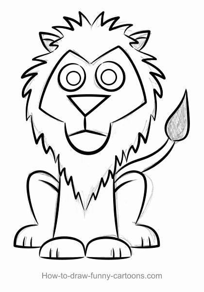 Face Of Lion Drawing | Free download on ClipArtMag