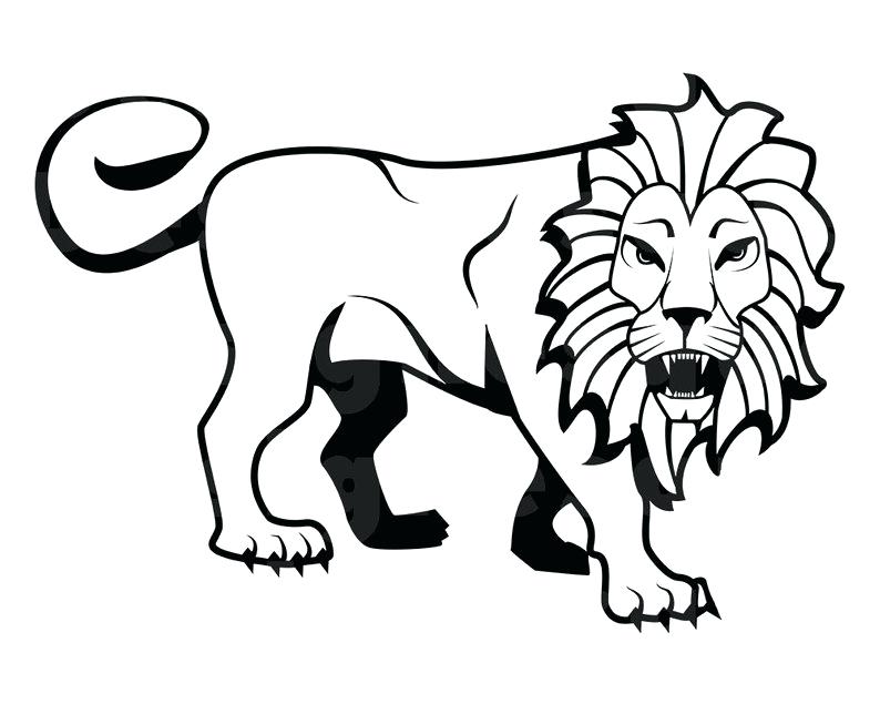 Lion Face Outline Drawing | Free download on ClipArtMag