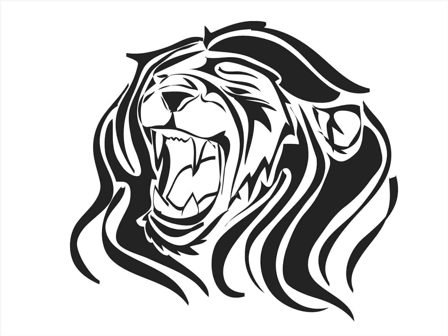 Lion Face Outline Drawing | Free download on ClipArtMag