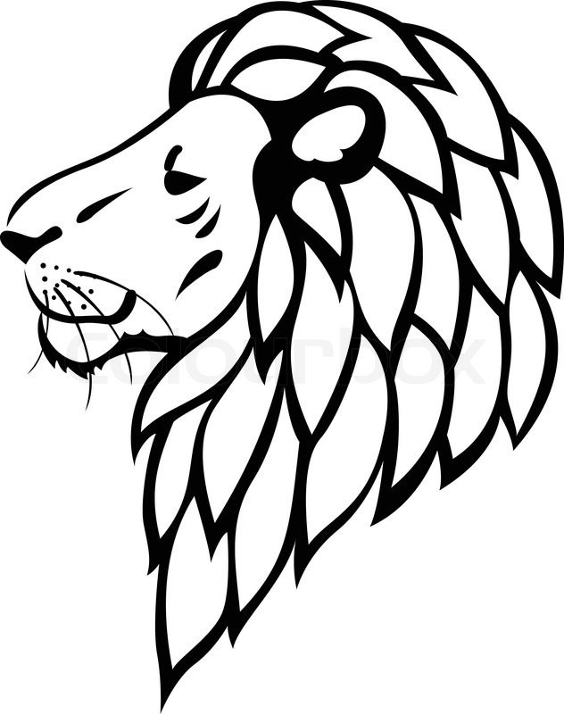 Roaring Lion Head Drawing | Free download on ClipArtMag