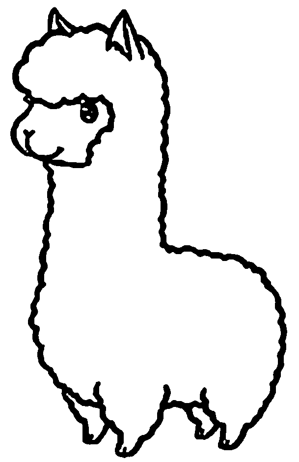 Llama Line Drawing | Free download on ClipArtMag