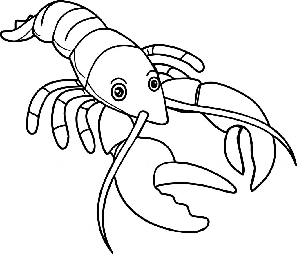 Easy lobster drawing