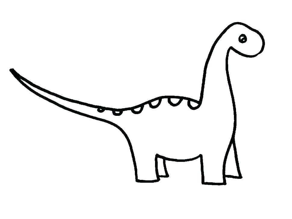 Long Neck Dinosaur Drawing Free download on ClipArtMag