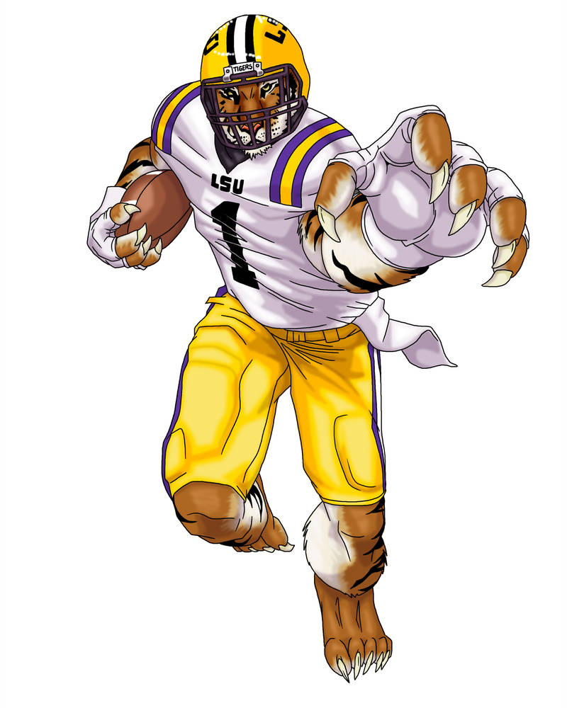 Lsu Tiger Drawing Free download on ClipArtMag