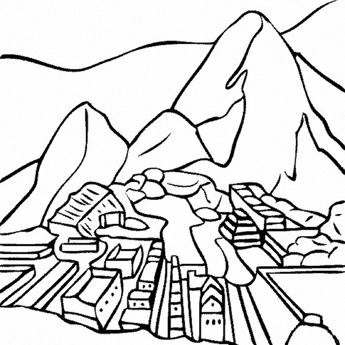 Machu Picchu Drawing | Free download on ClipArtMag