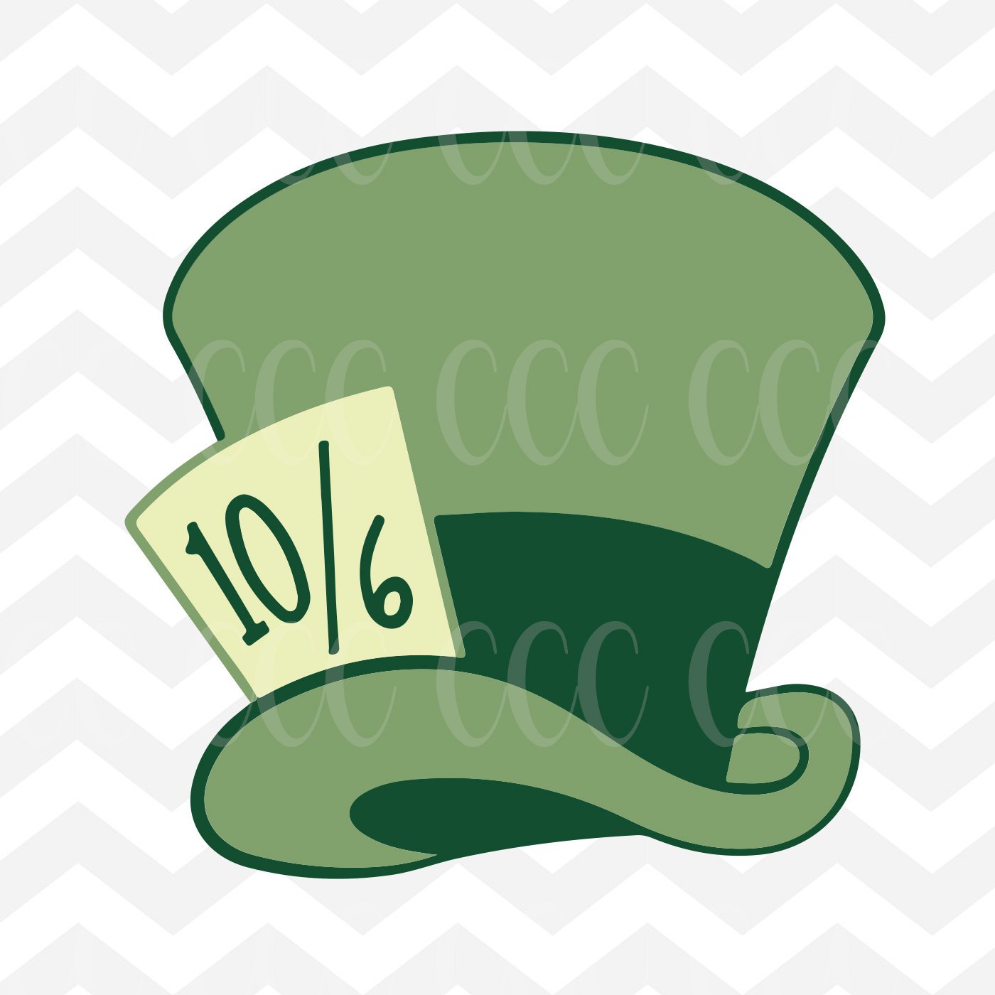 Printable Mad Hatter 10 6 Template