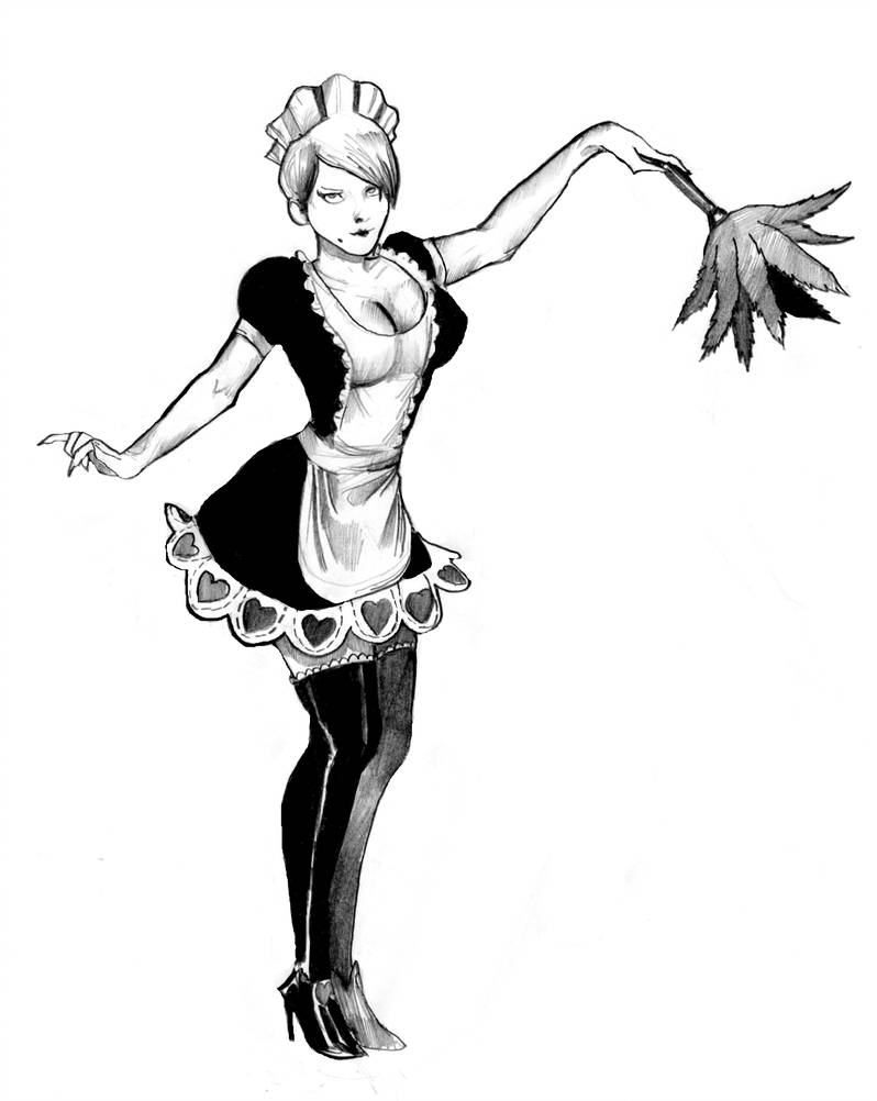 Maid Drawing Free download on ClipArtMag