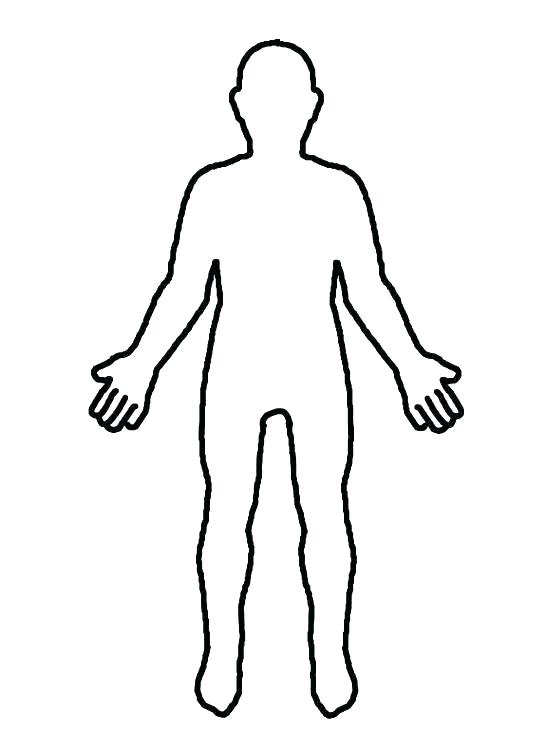 Male Body Outline Drawing Free download on ClipArtMag