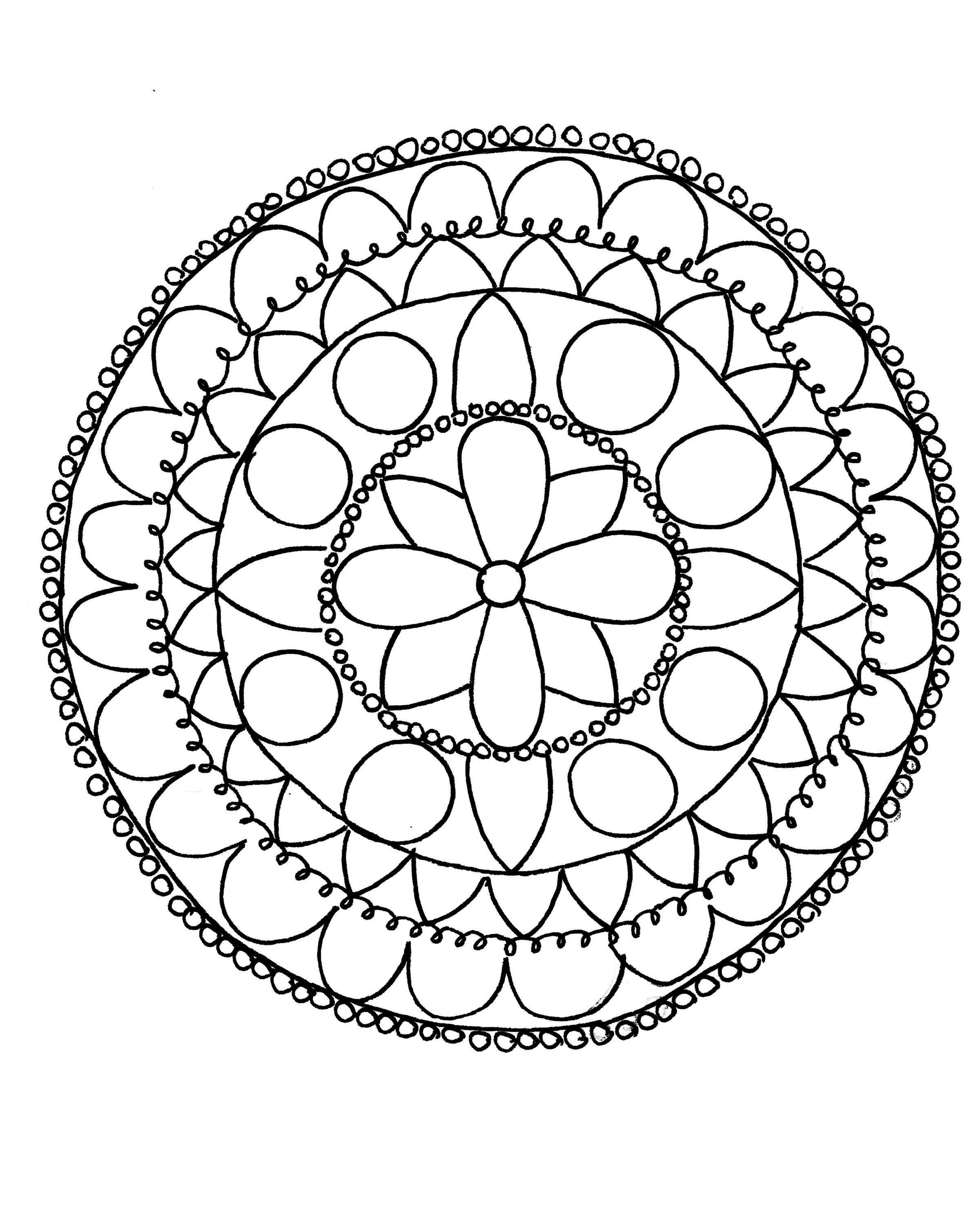 Mandala Drawing Easy | Free download on ClipArtMag