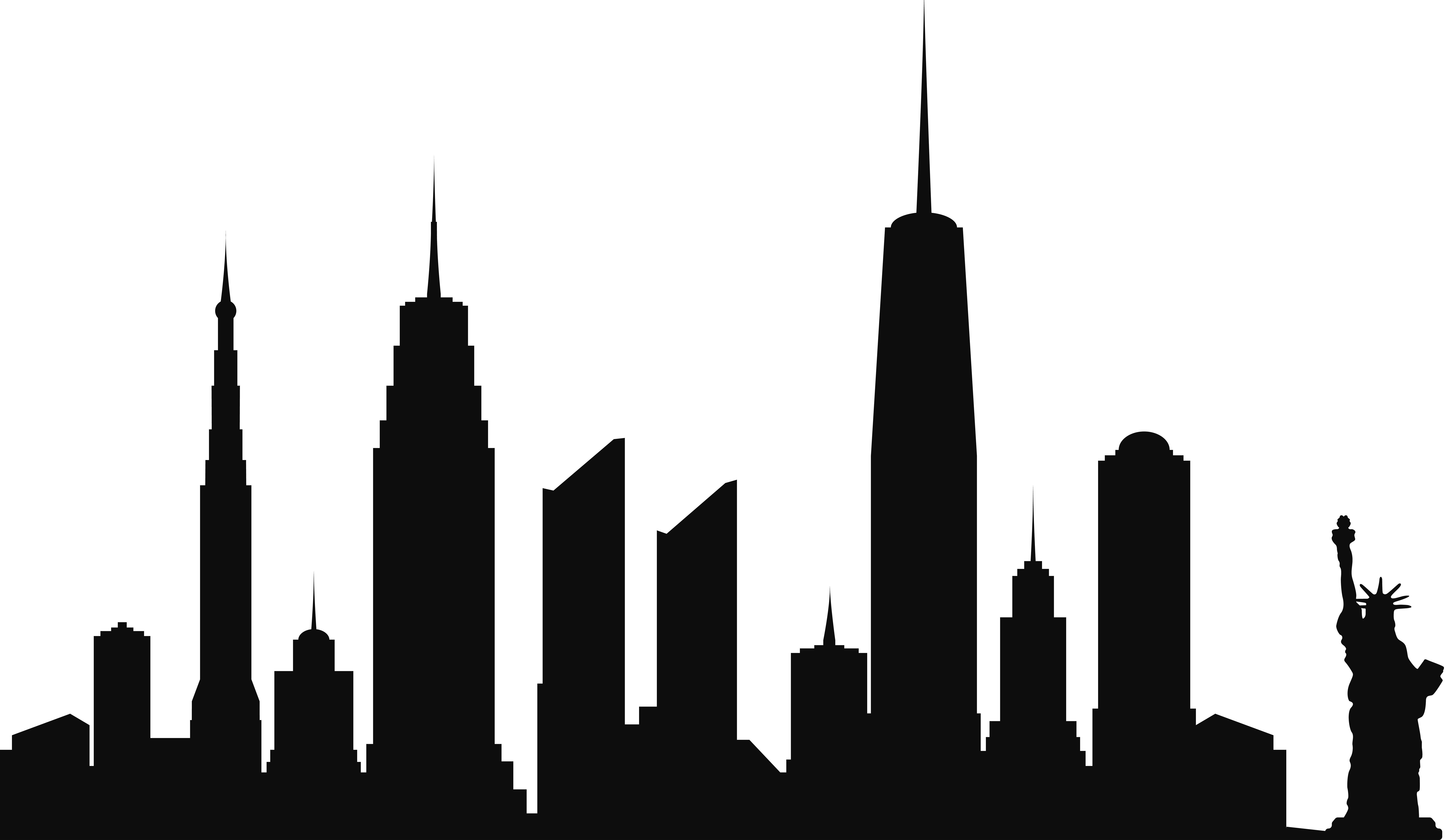 Manhattan Skyline Drawing | Free download on ClipArtMag