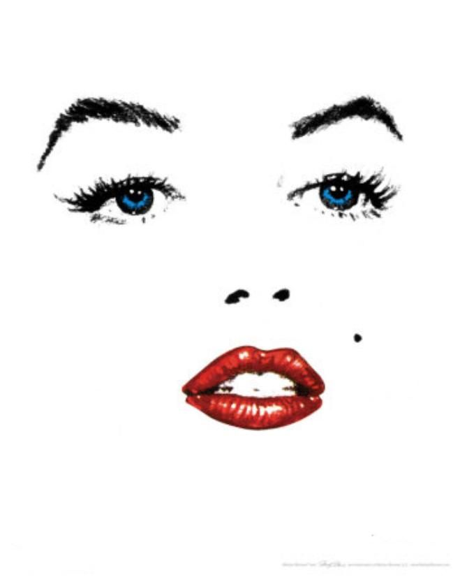 Download Marilyn Monroe Lips Drawing | Free download on ClipArtMag