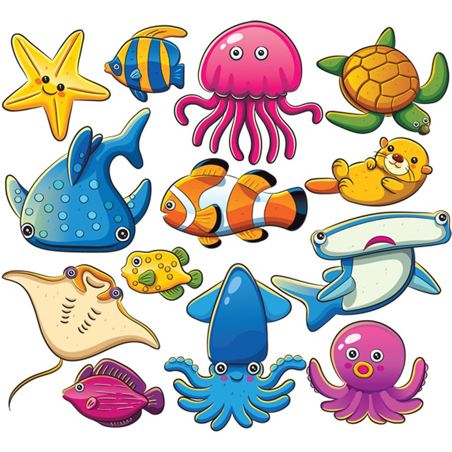 Collection of Sea animals clipart Free download best Sea animals