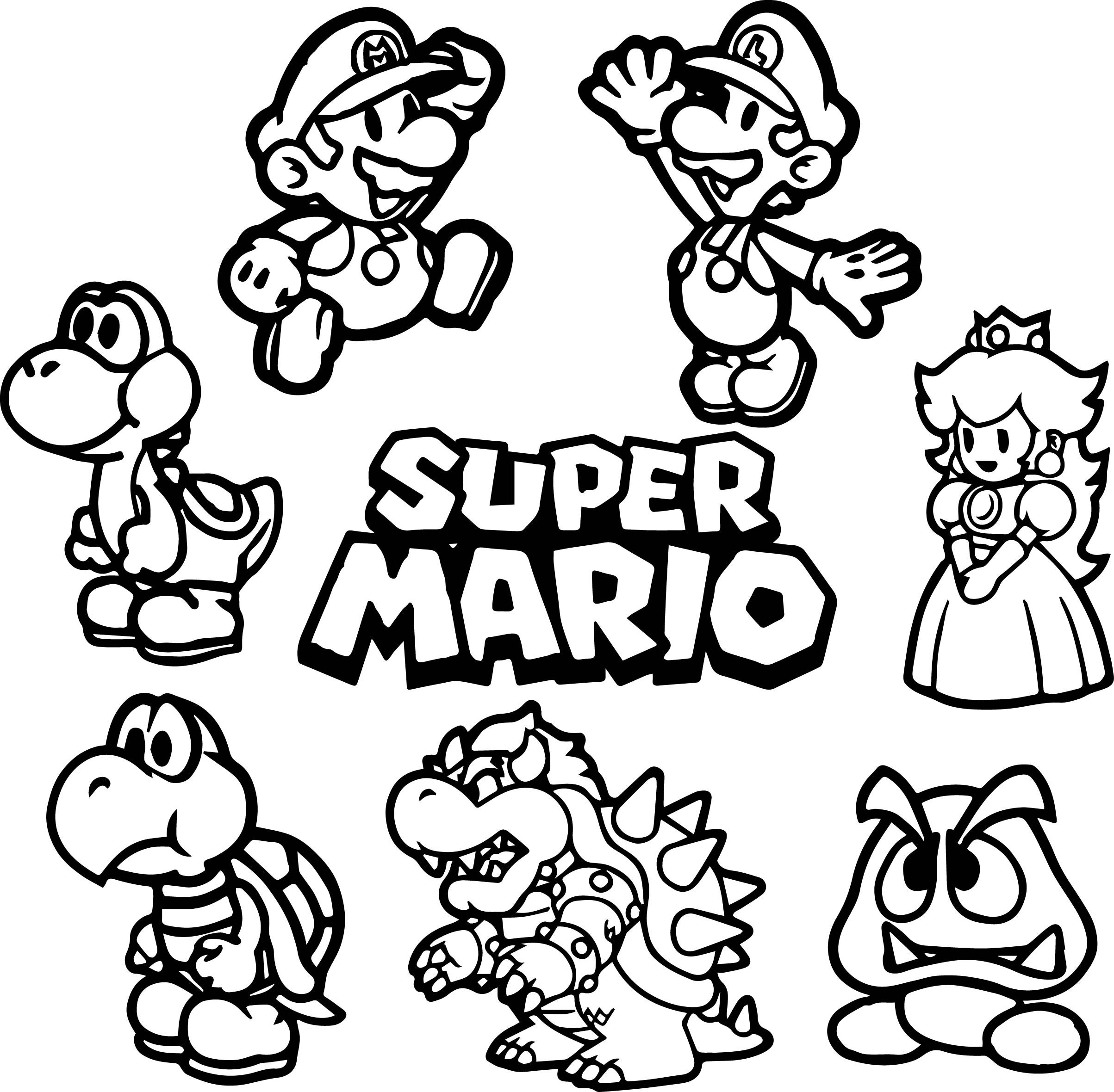 Mario Brothers Drawings | Free download on ClipArtMag