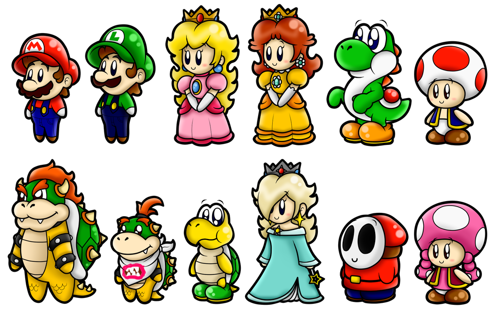 Mario Character Drawings Free Download On Clipartmag