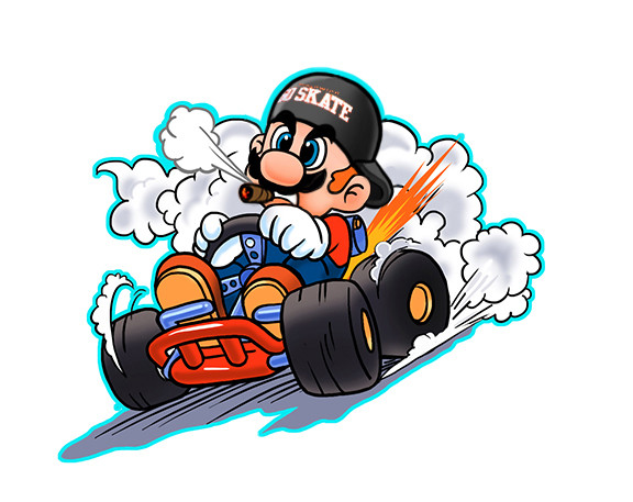Mario Kart Drawing Free Download On Clipartmag