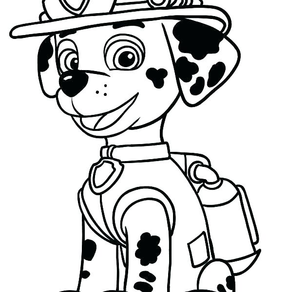 Marshall Paw Patrol Drawing | Free download on ClipArtMag