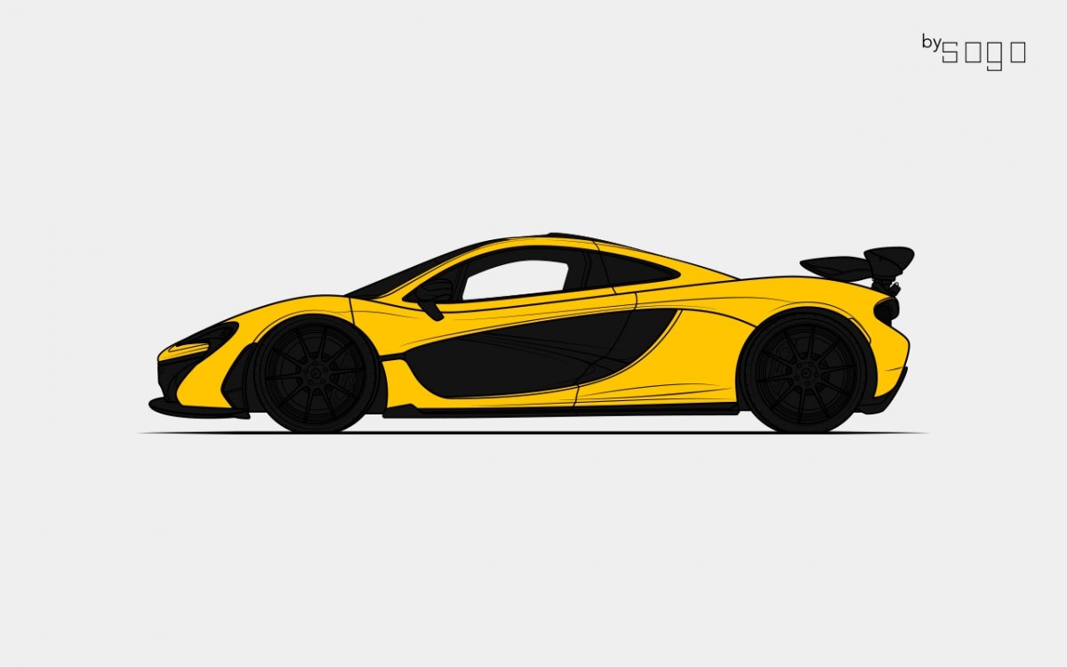 Mclaren P1 Clip Art - Supercars Gallery