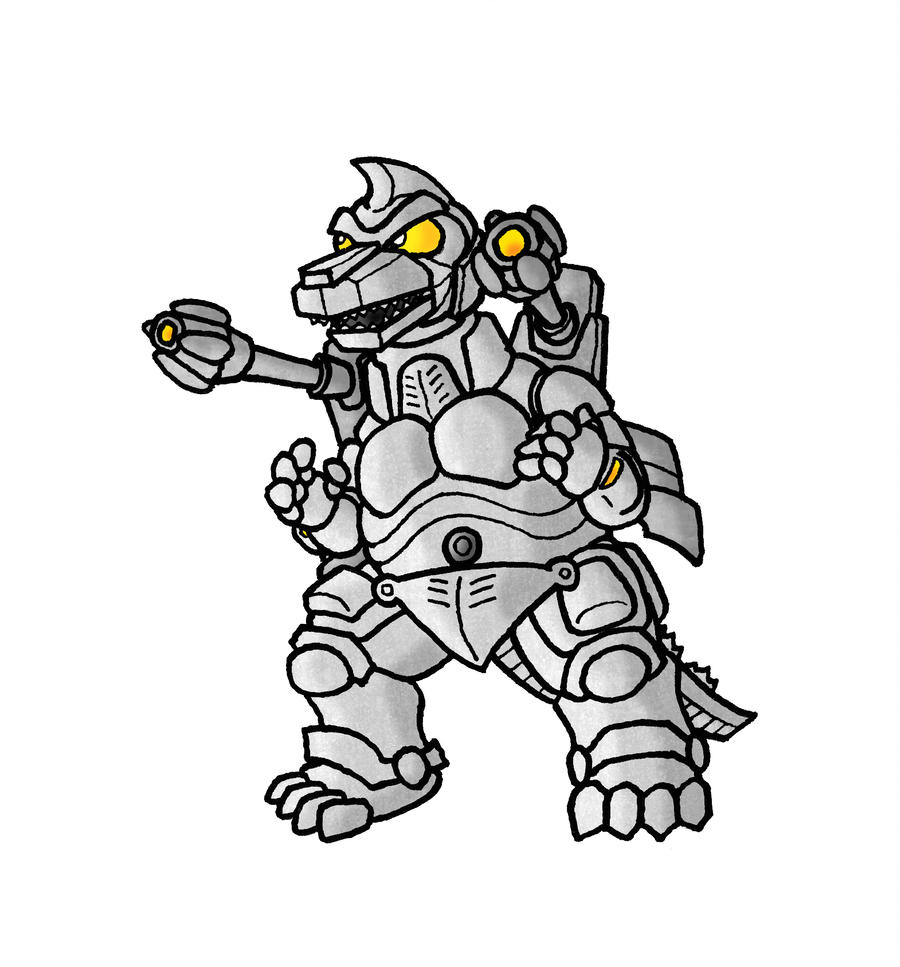 Mechagodzilla Drawing | Free download on ClipArtMag