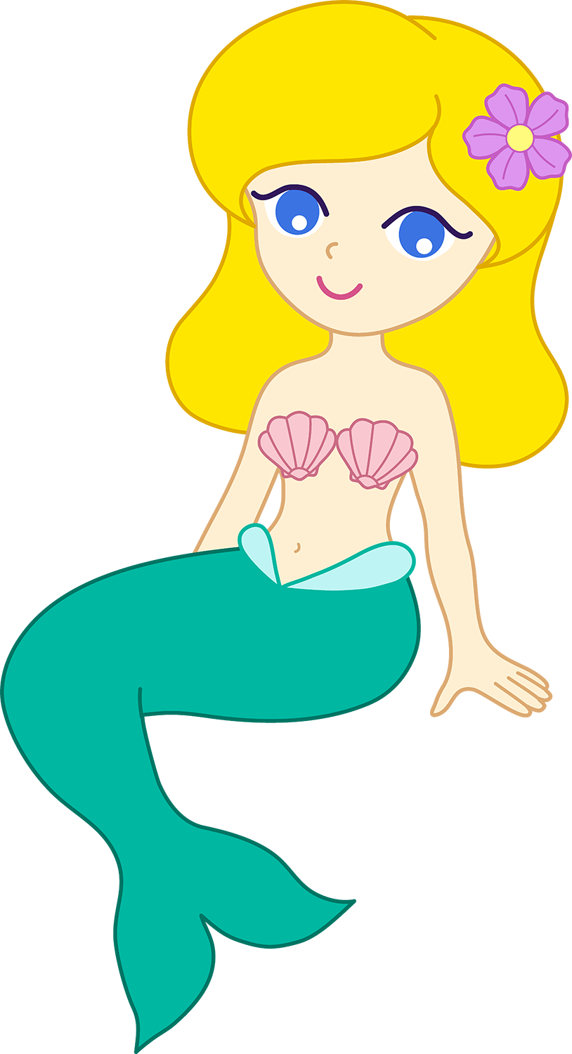 Mermaid Cartoon Drawing Free download on ClipArtMag