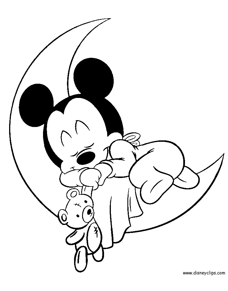 Mickey Mouse Line Drawing | Free download on ClipArtMag