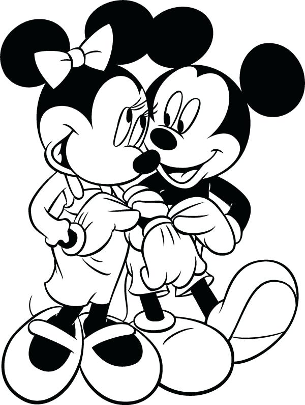 Mickey Mouse Line Drawing | Free download on ClipArtMag