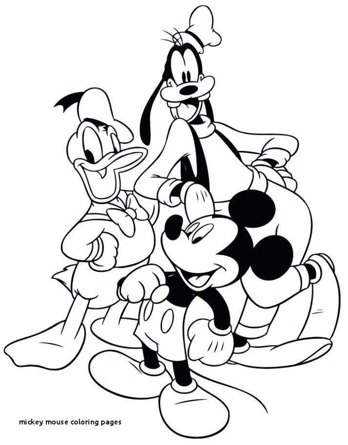 Mickey Mouse Line Drawing | Free download on ClipArtMag