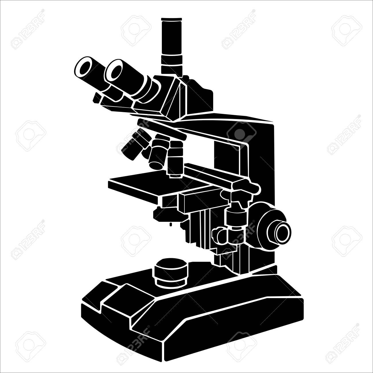 Microscope Line Drawing Free download on ClipArtMag