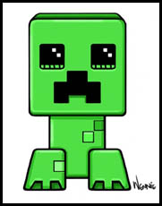 20+ Fantastic Ideas Minecraft Creeper Drawing Step By Step | The