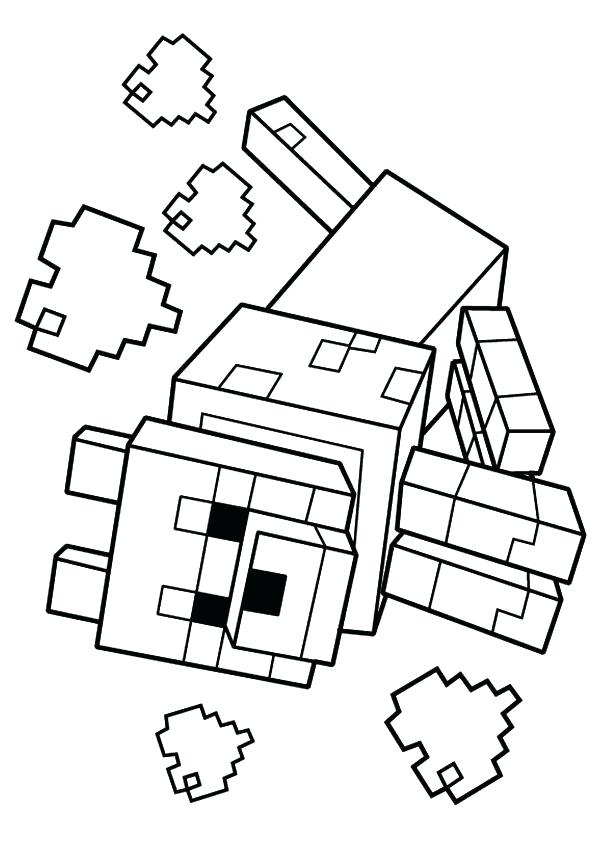 Minecraft Dog Drawing | Free download on ClipArtMag