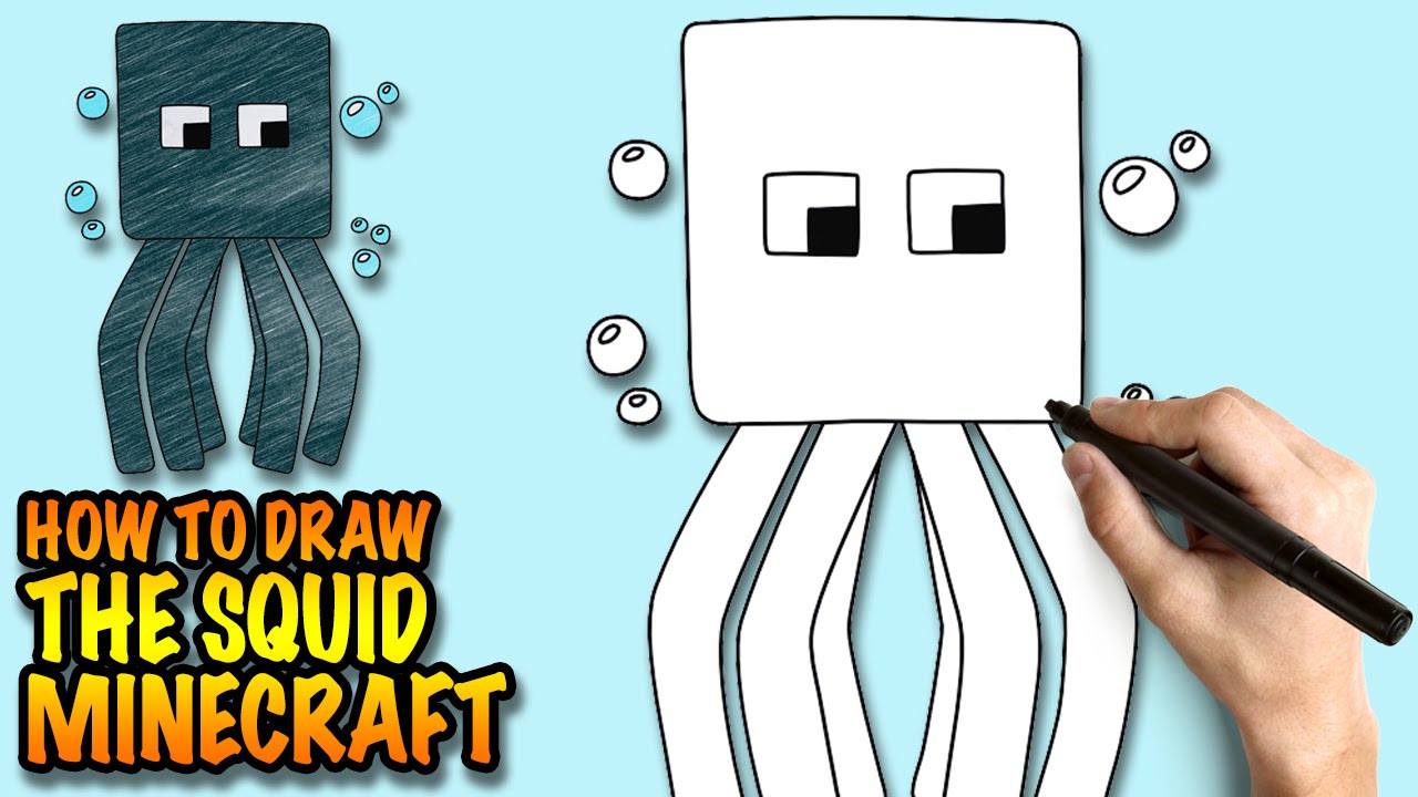 Minecraft Squid Drawing | Free download on ClipArtMag