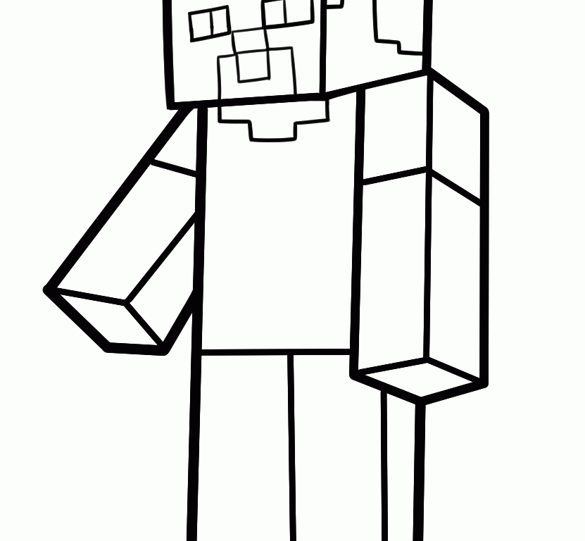Minecraft Steve Drawing Free Download On Clipartmag