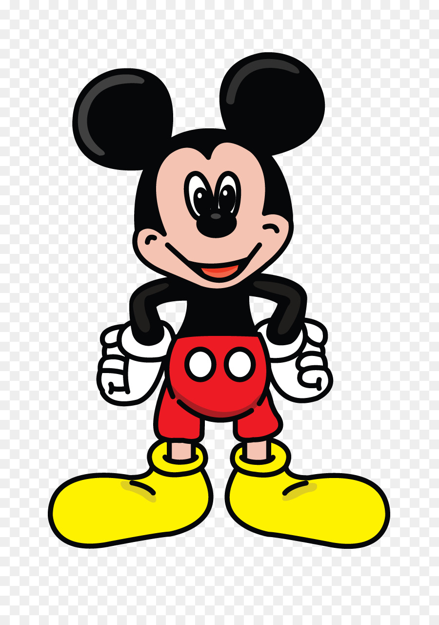 Minnie Mouse Cartoon Characters Drawing With Color