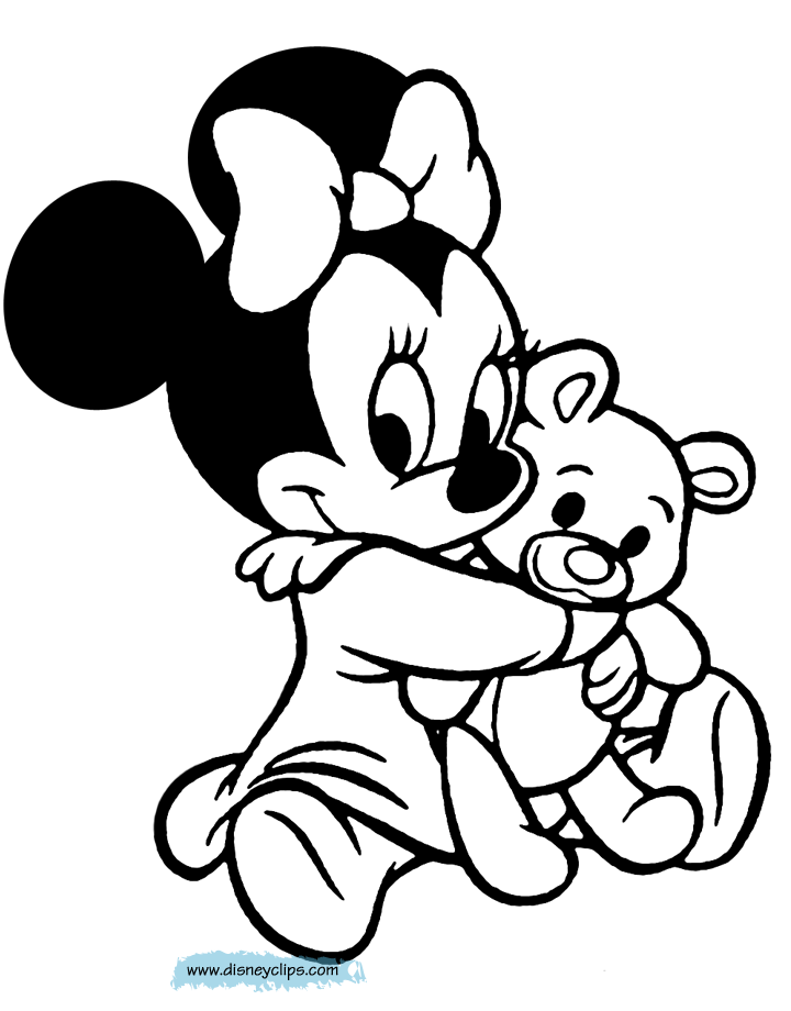 Minnie Mouse Line Drawing | Free download on ClipArtMag