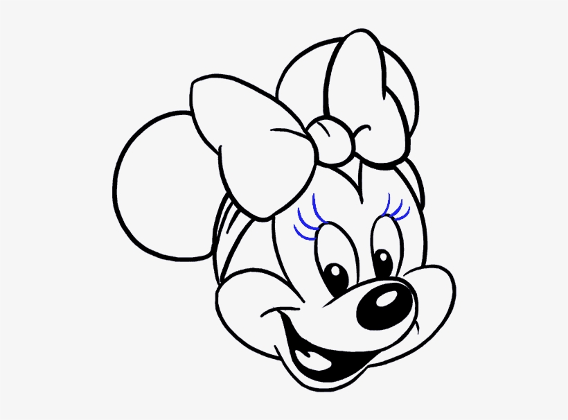 Minnie Mouse Line Drawing | Free download on ClipArtMag