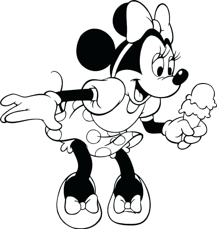 Minnie Mouse Line Drawing | Free download on ClipArtMag