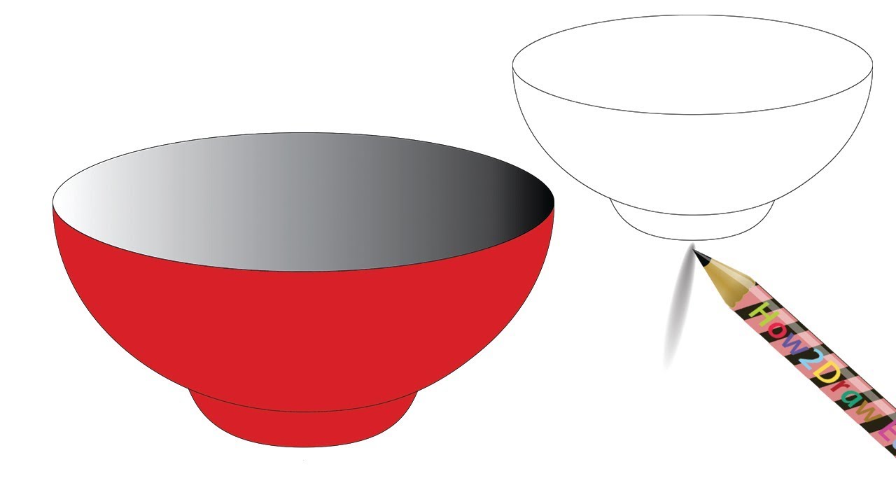 Mixing Bowl Drawing Free download on ClipArtMag
