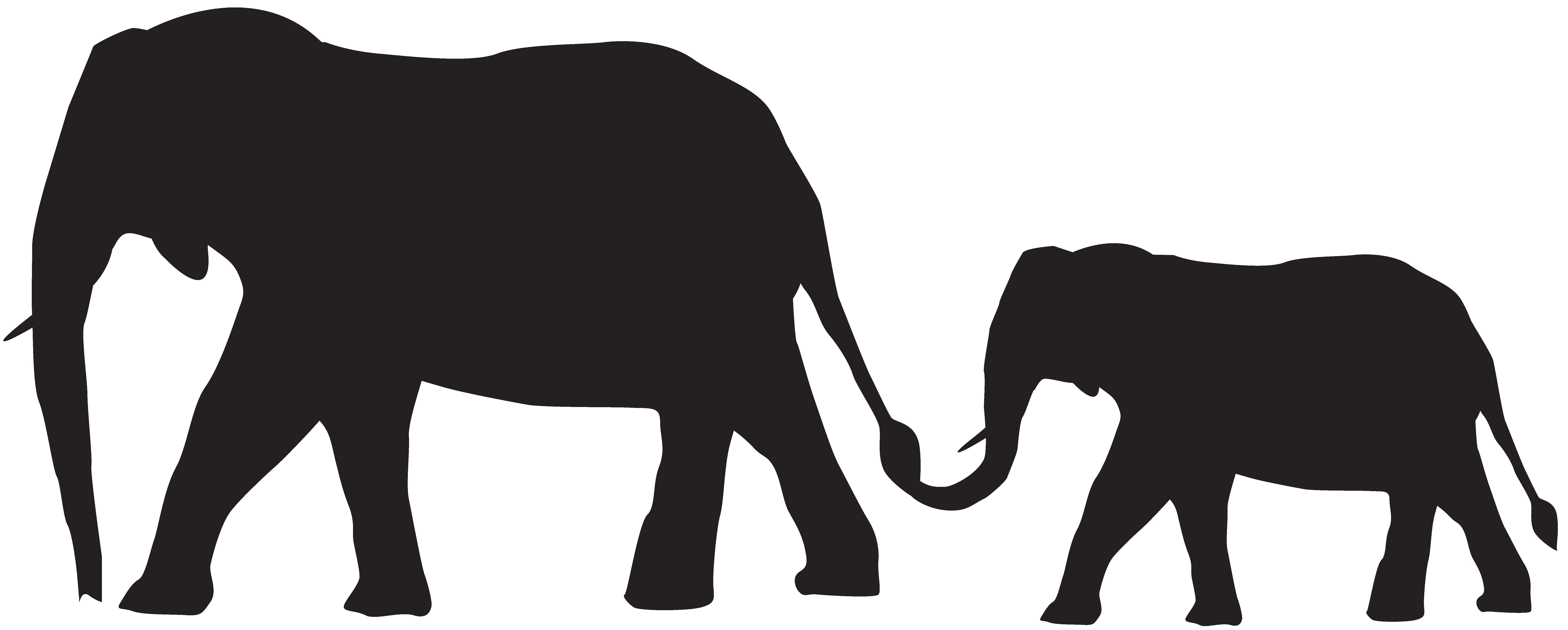 Download Mom And Baby Elephant Drawing | Free download on ClipArtMag