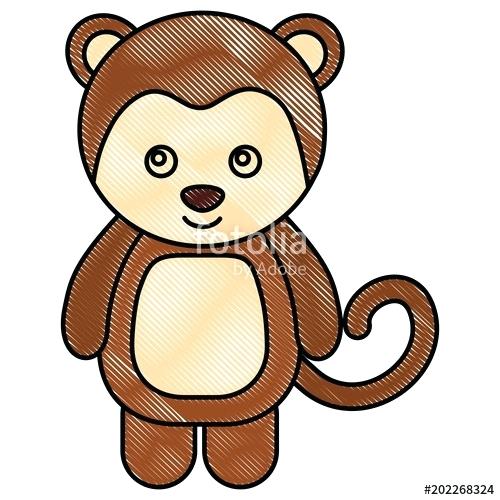 Monkey Cartoon Drawing | Free download on ClipArtMag