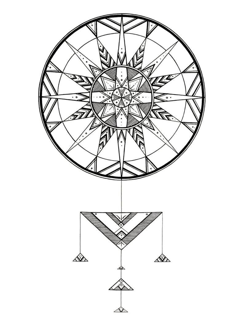 Download Moon Dreamcatcher Drawing | Free download on ClipArtMag