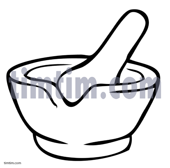 Mortar And Pestle Drawing | Free download on ClipArtMag