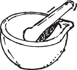 Mortar And Pestle Drawing | Free download on ClipArtMag