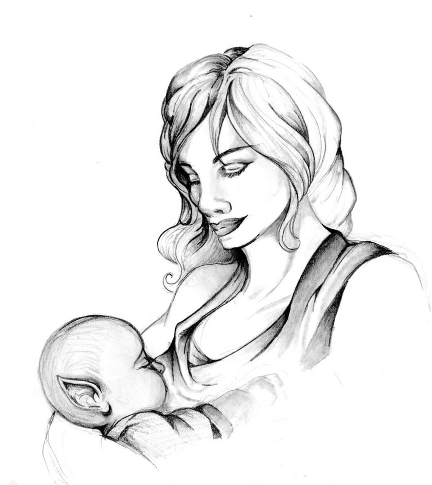 Mother Daughter Drawings | Free download on ClipArtMag