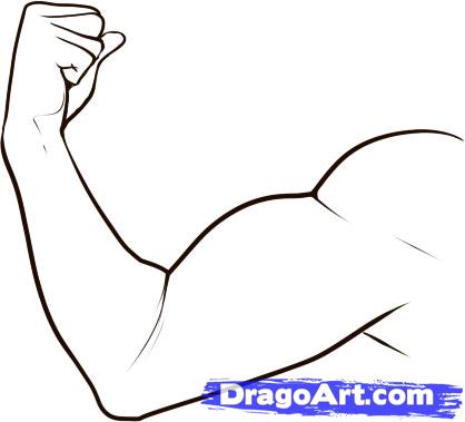 Muscle Arm Drawing | Free download on ClipArtMag