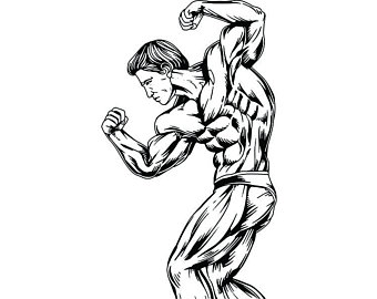 Muscular Body Drawing | Free download on ClipArtMag