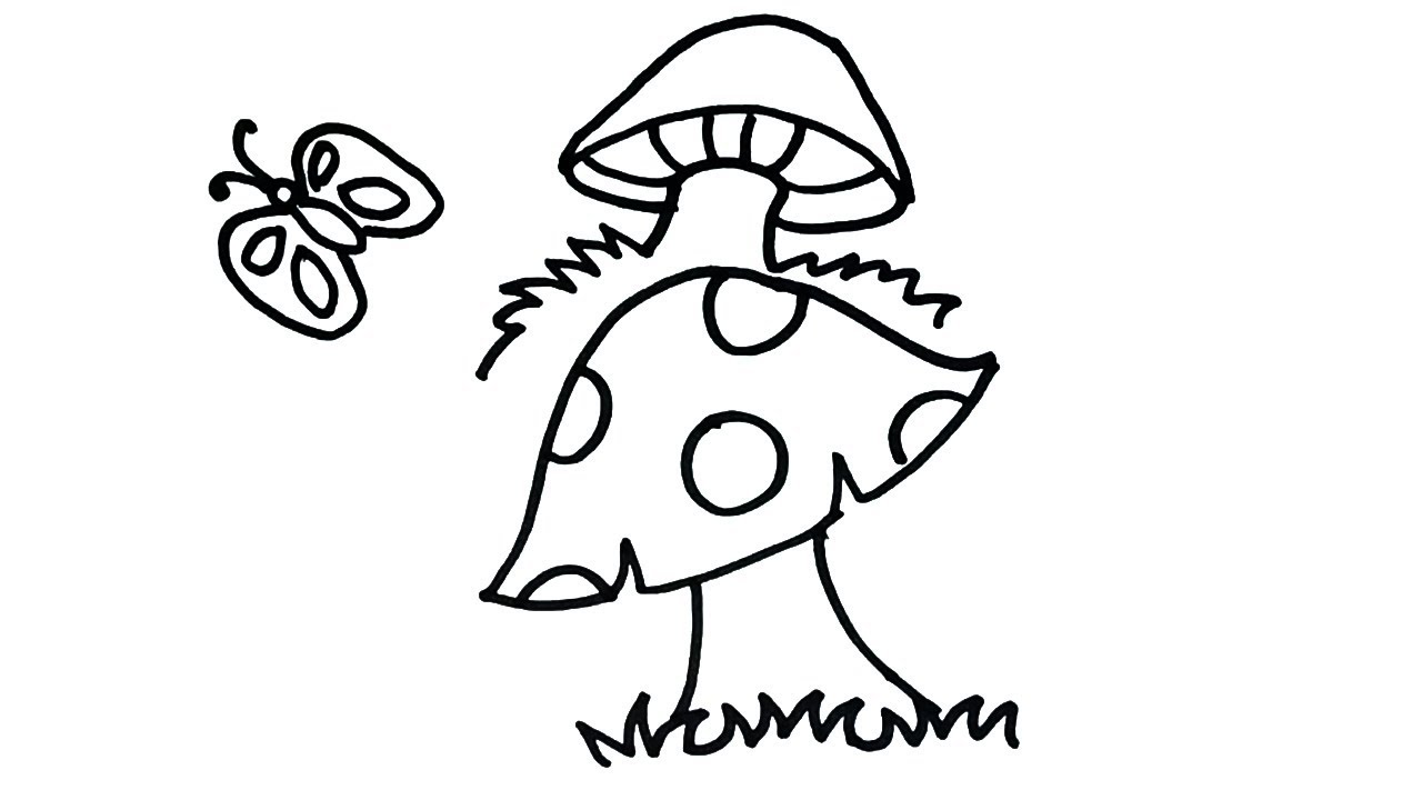 Mushroom Drawing | Free download on ClipArtMag