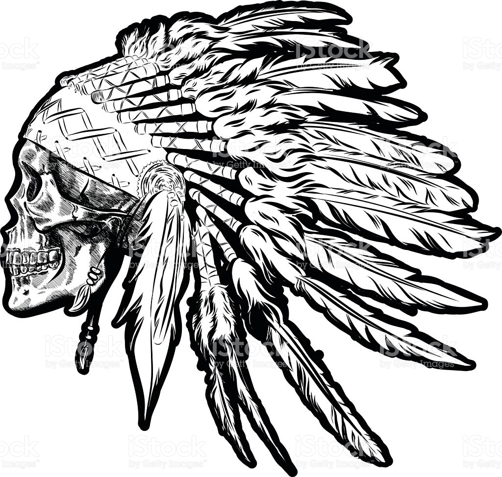 Native American Headdress Drawing | Free download on ClipArtMag