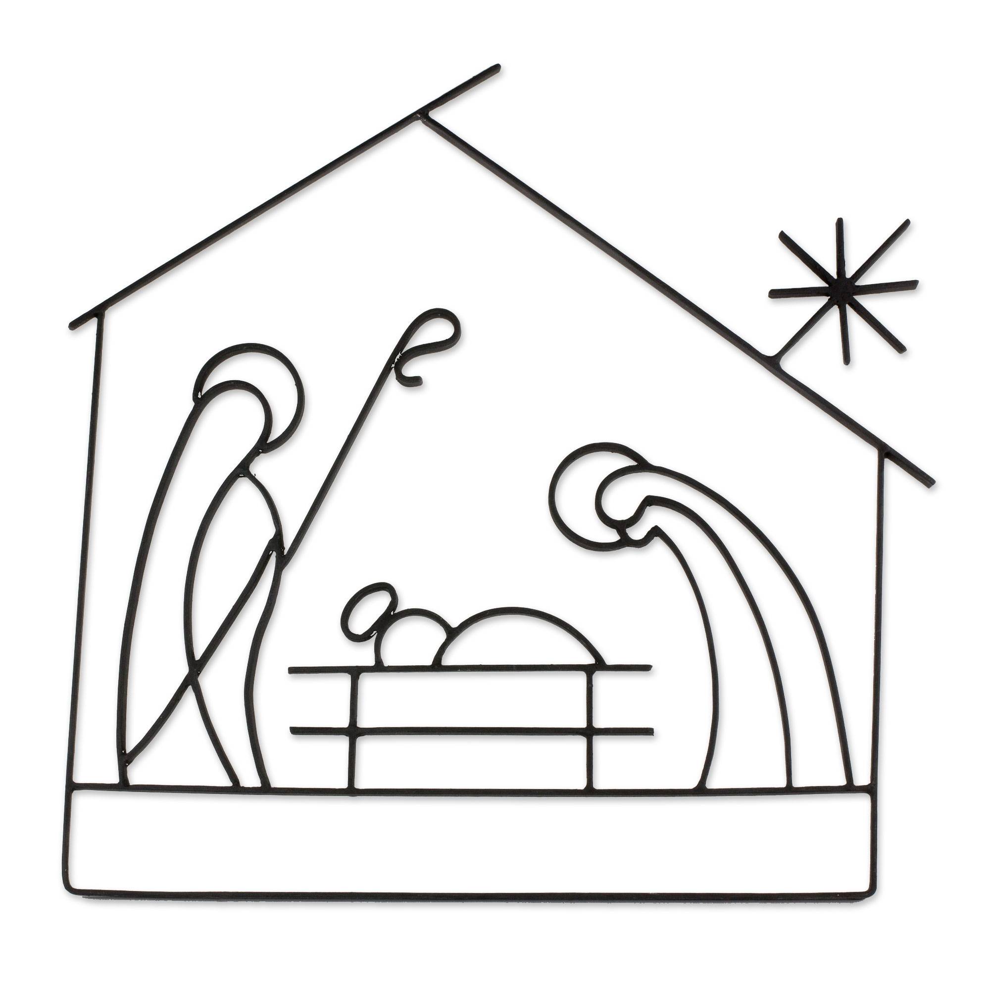 Nativity Scene Drawing 